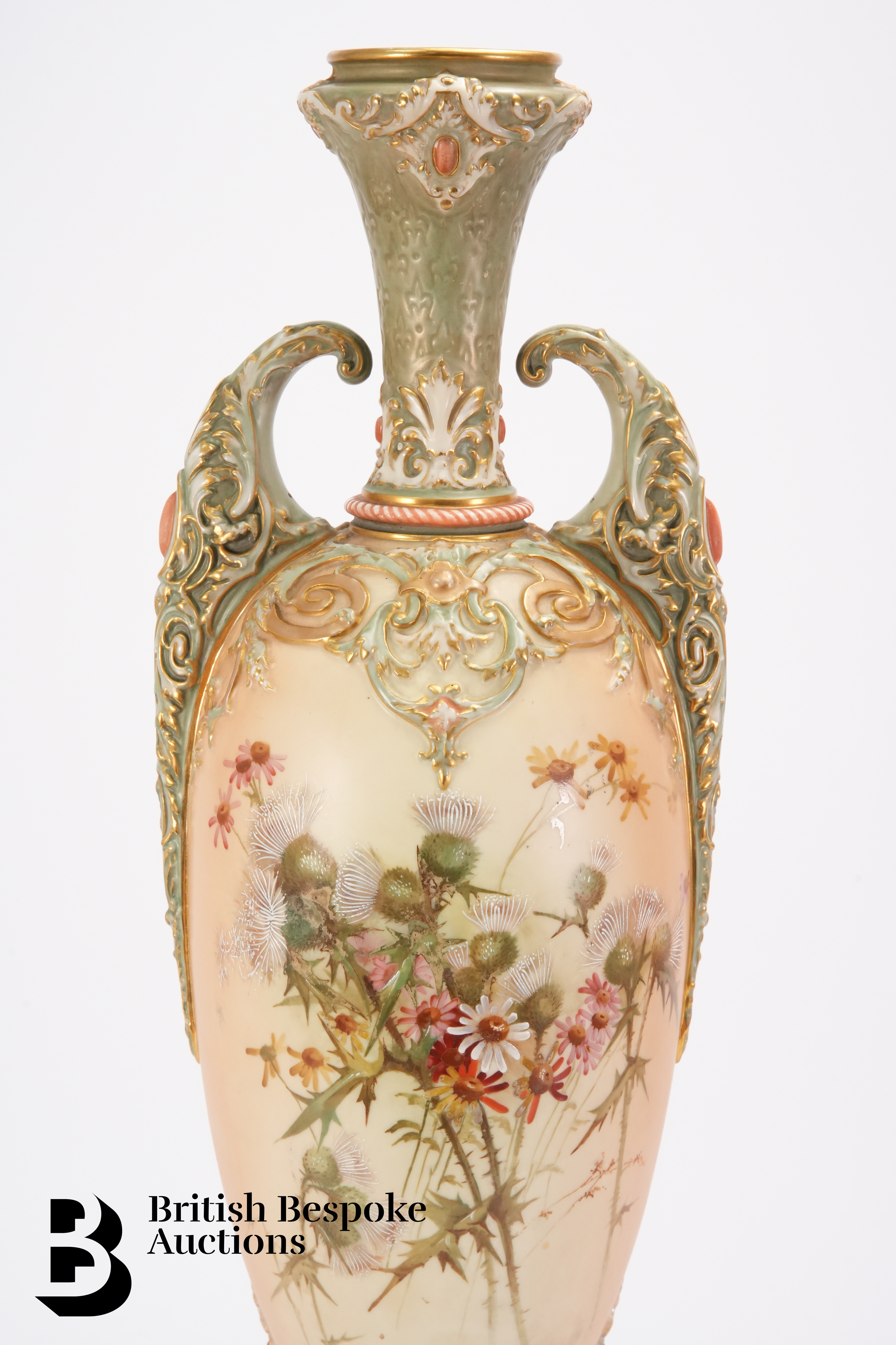 Substantial Royal Worcester Blush Ware Vase - Image 8 of 11