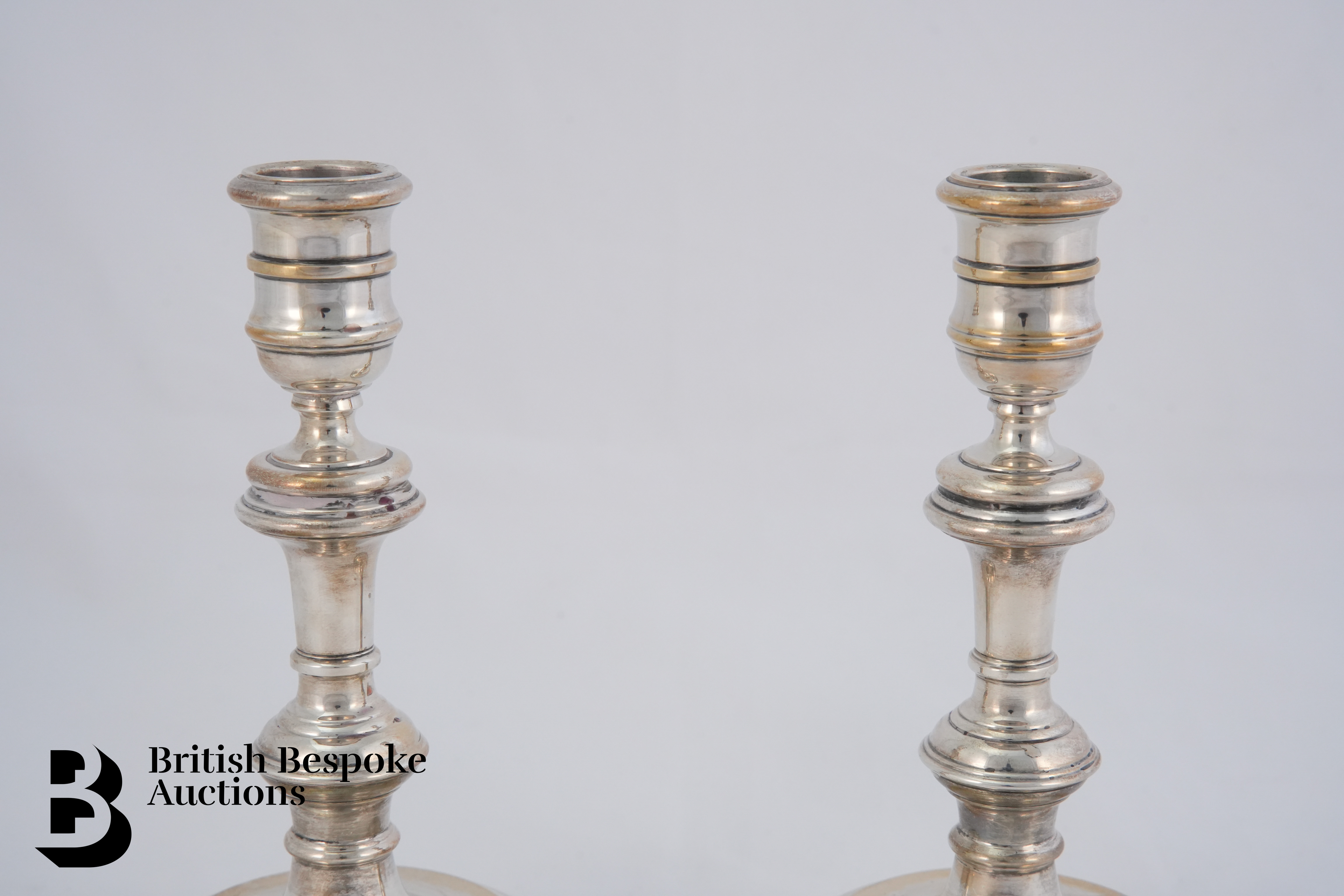 20th Century Silver Candlesticks - Image 2 of 3