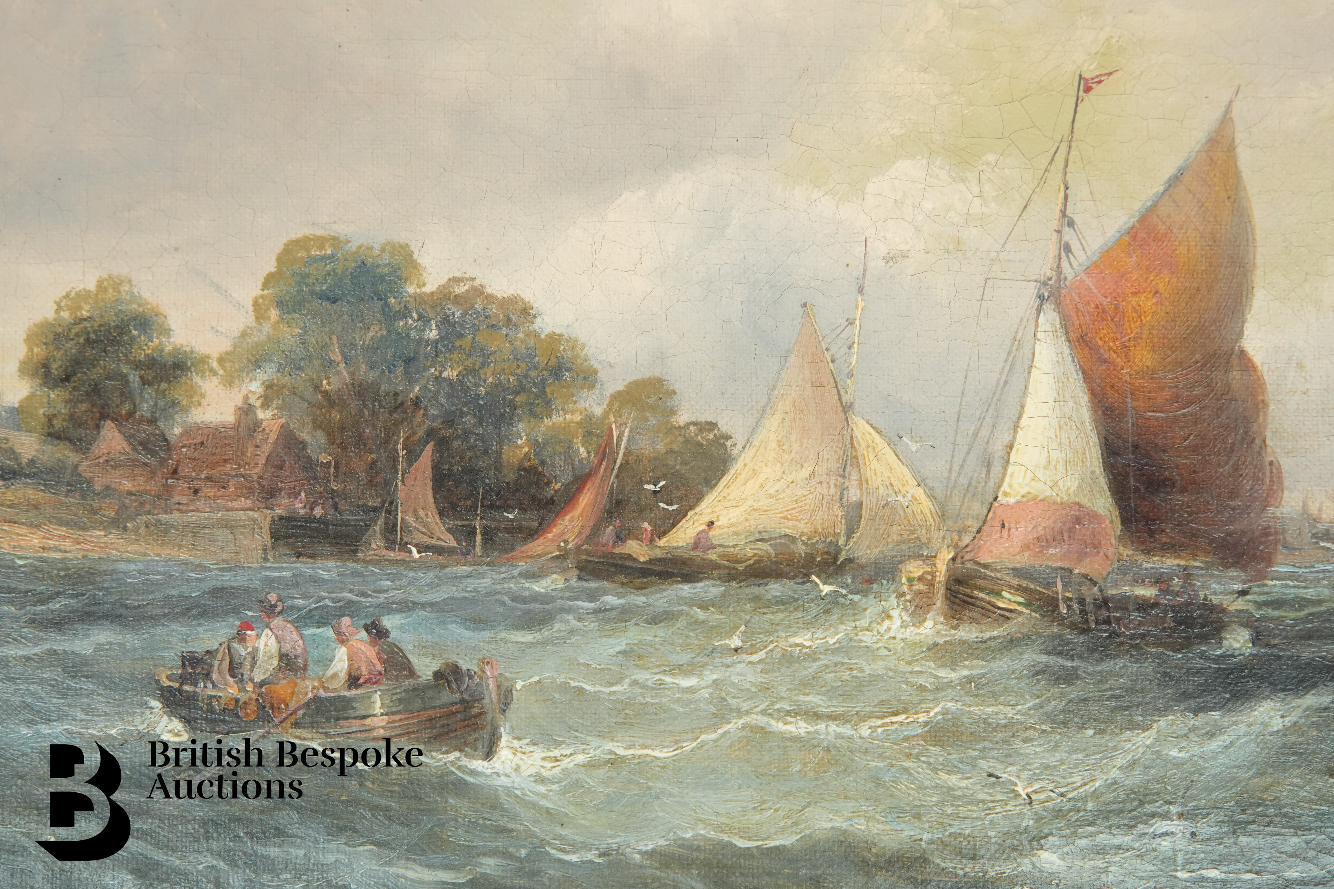 Pair of William Anslow Thornley Marine Oils - Image 5 of 6