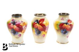 Three Royal Worcester Vases