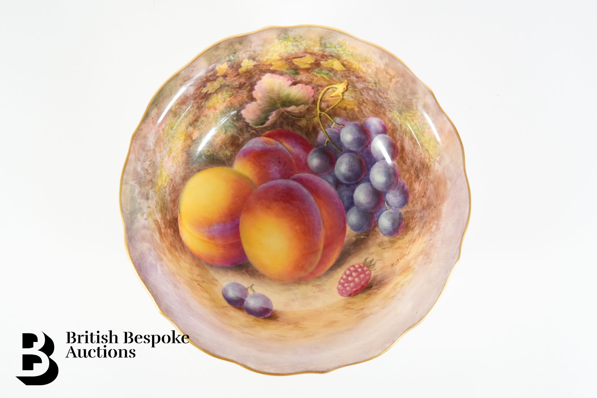 Royal Worcester Fallen Fruit Bowl by Harry Ayrton - Bild 2 aus 7