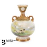 Royal Worcester Blush Ivory Vase