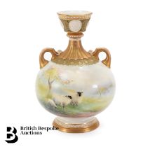 Royal Worcester Blush Ivory Vase