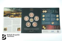 The Waterloo Mint 200 Year Anniversary Medal Set incl. 14ct Gold Proof Medalion