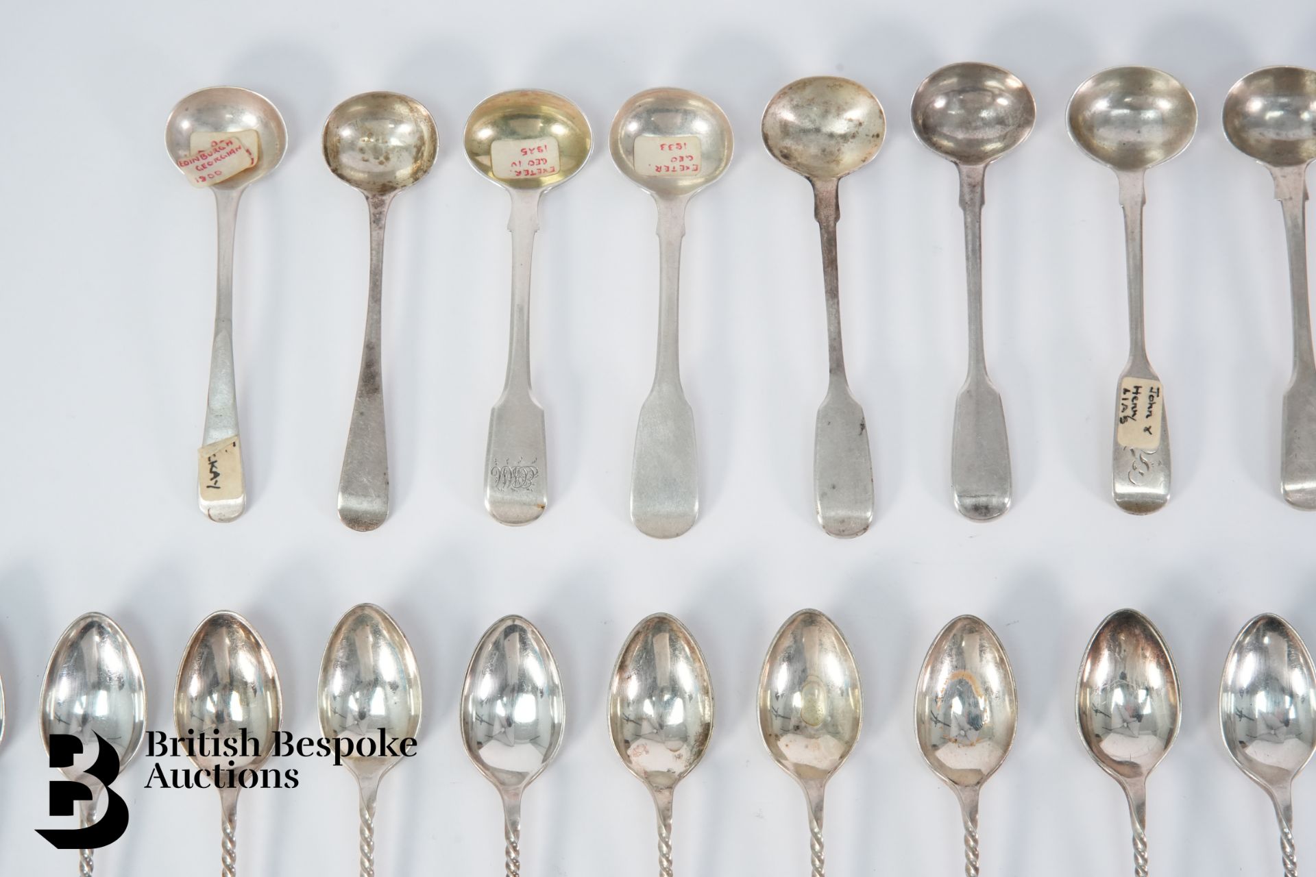 Collection of Silver Mustard Spoons - Image 4 of 5