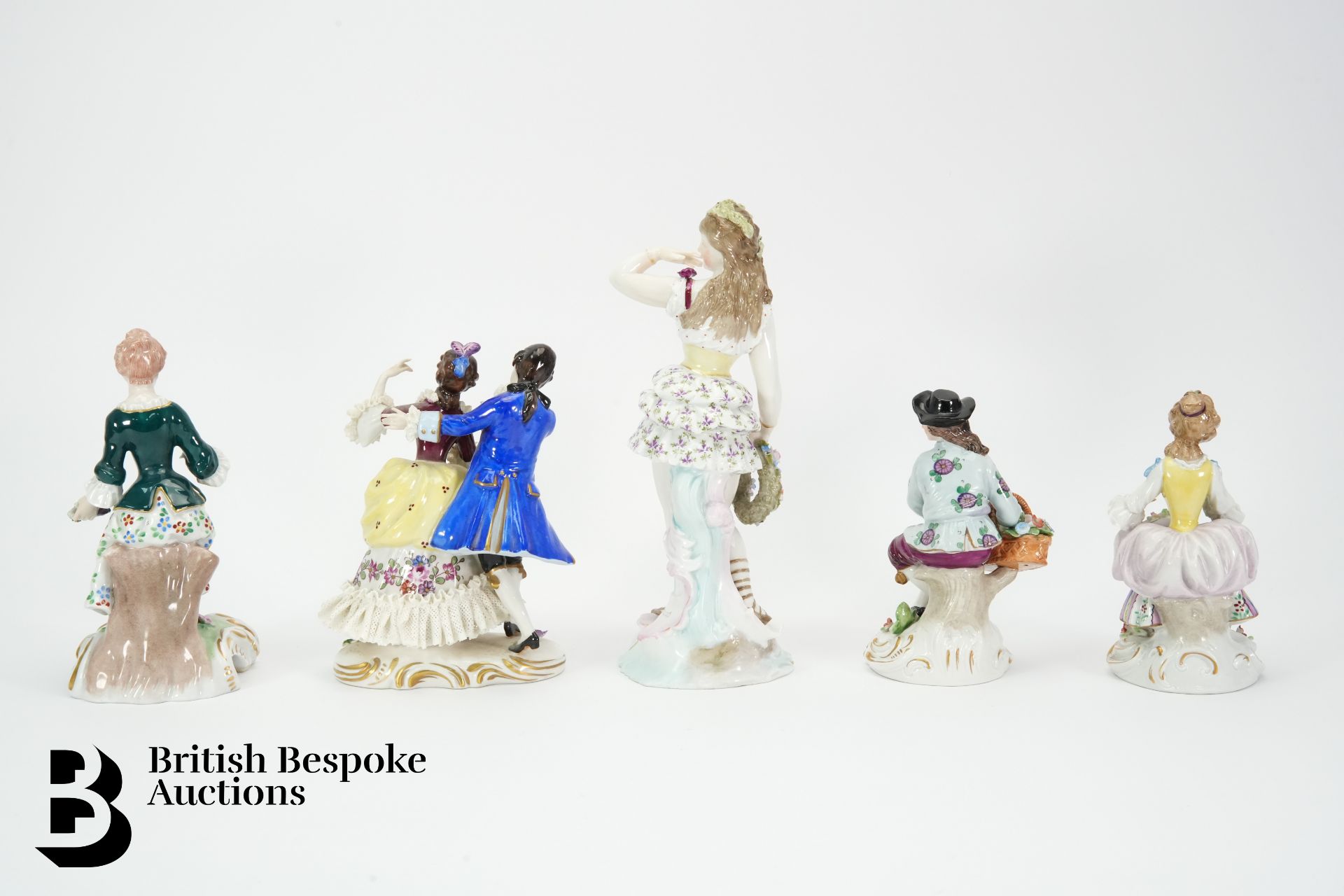 Five German Porcelain Figures - Image 5 of 5