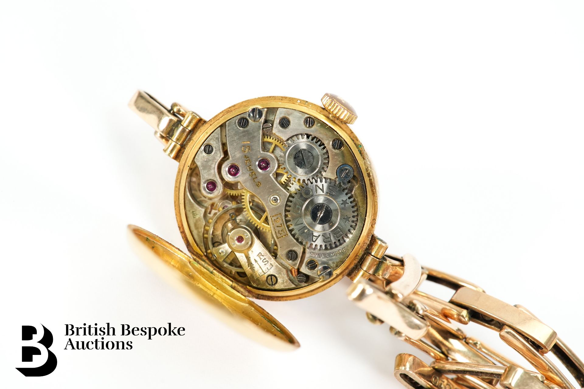 Lady's Bebe 9ct Gold Watch - Bild 4 aus 4