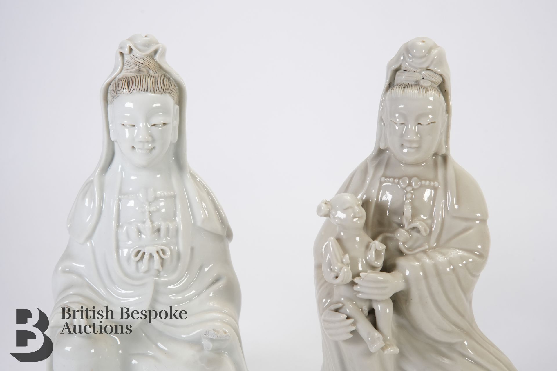 Four Chinese Blanc de Chine Figurines - Bild 2 aus 5