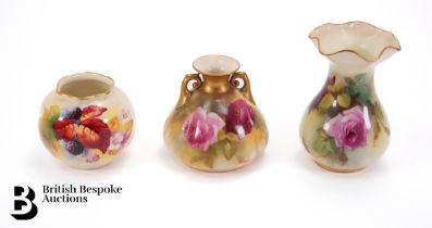 Royal Worcester Vases