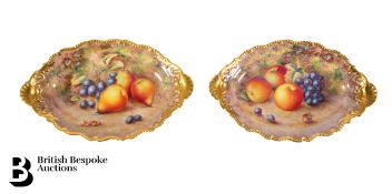 Pair of Royal Worcester Oval Dishes