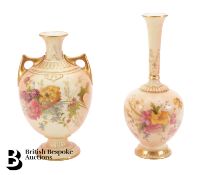 Royal Worcester Long Stem Vase