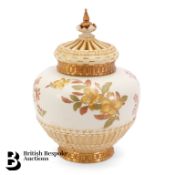 Royal Worcester Pot Pourri and Cover