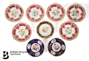 Crown Derby and Bloor Derby Cabinet Plates