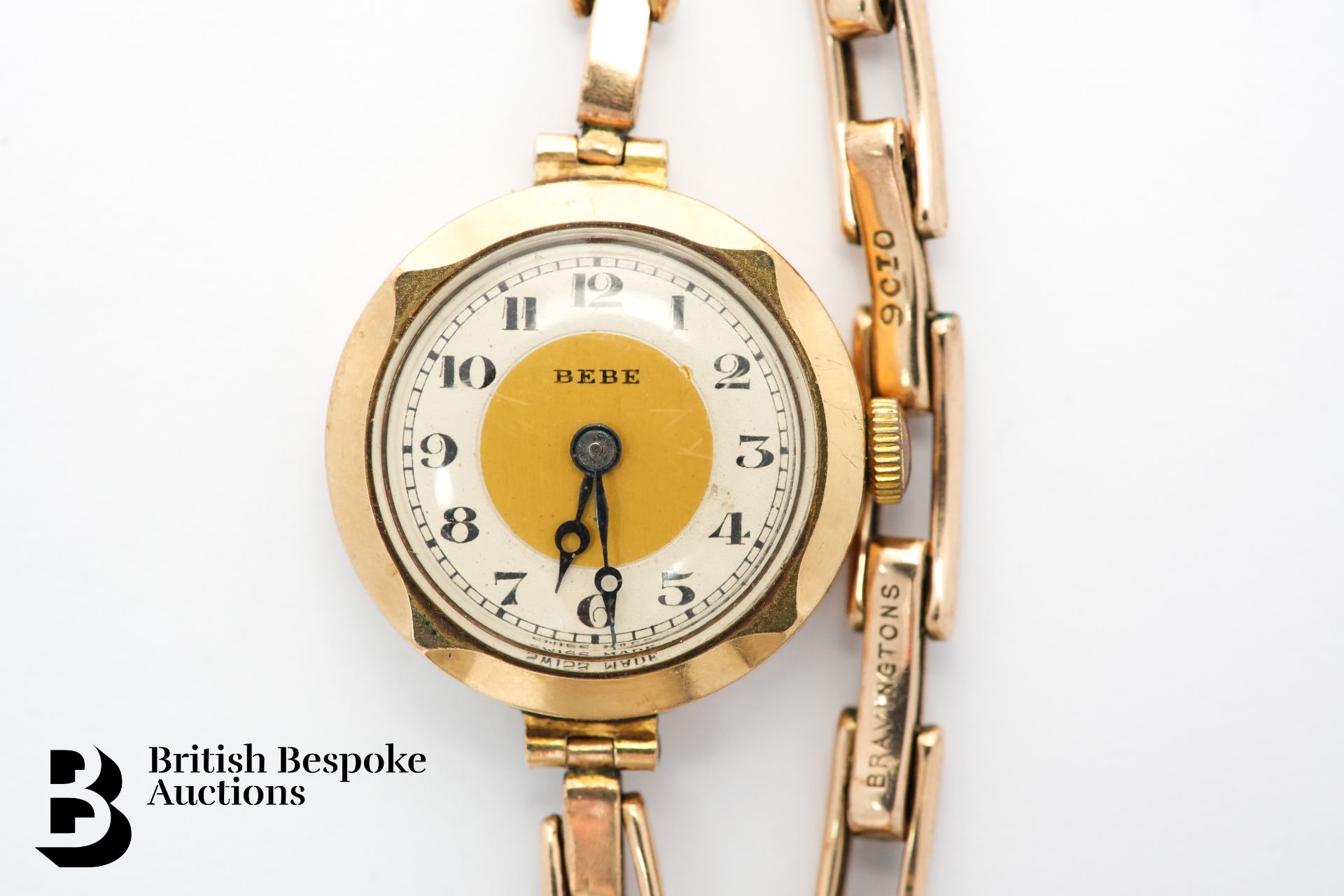Lady's Bebe 9ct Gold Watch - Bild 2 aus 4