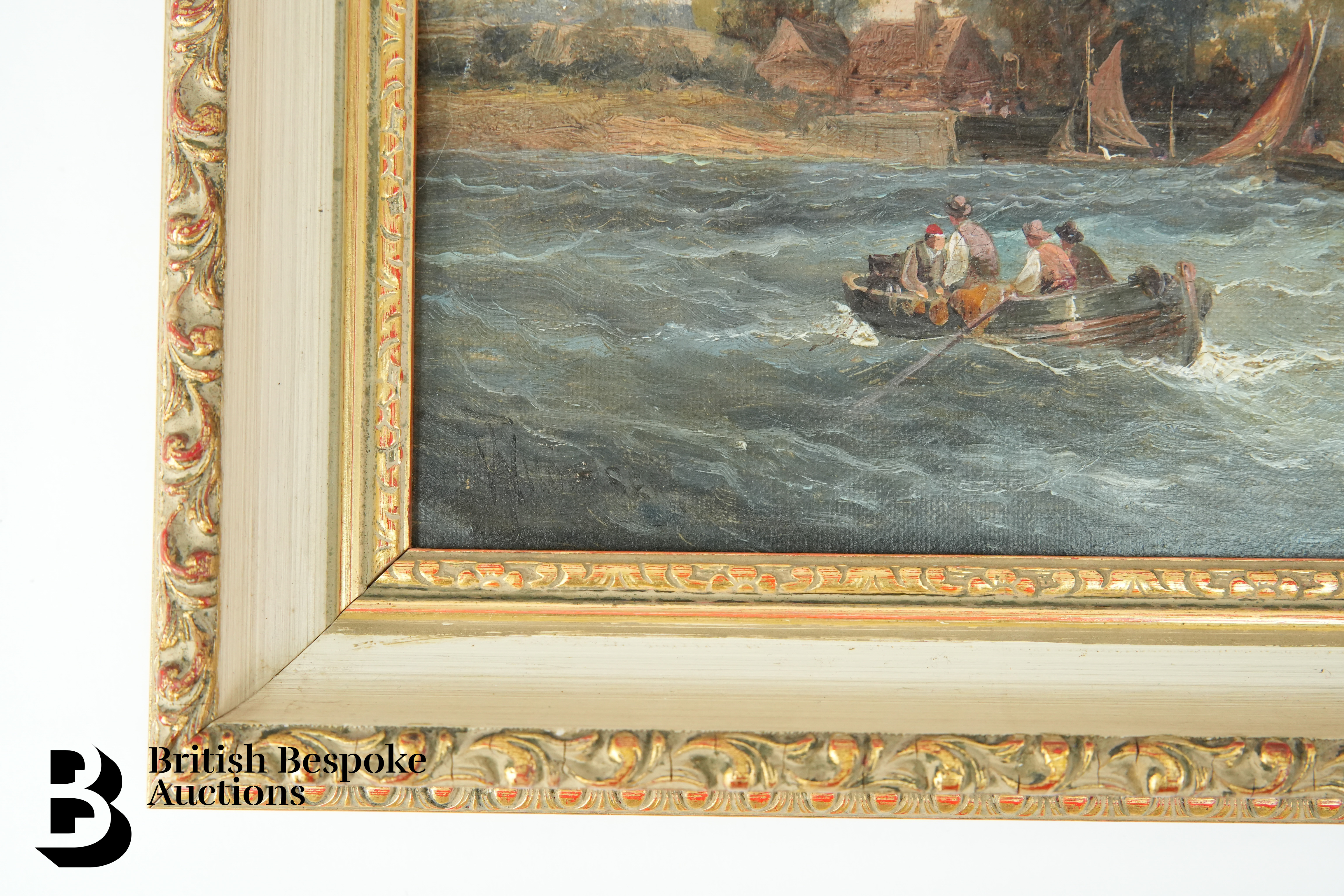 Pair of William Anslow Thornley Marine Oils - Image 6 of 6