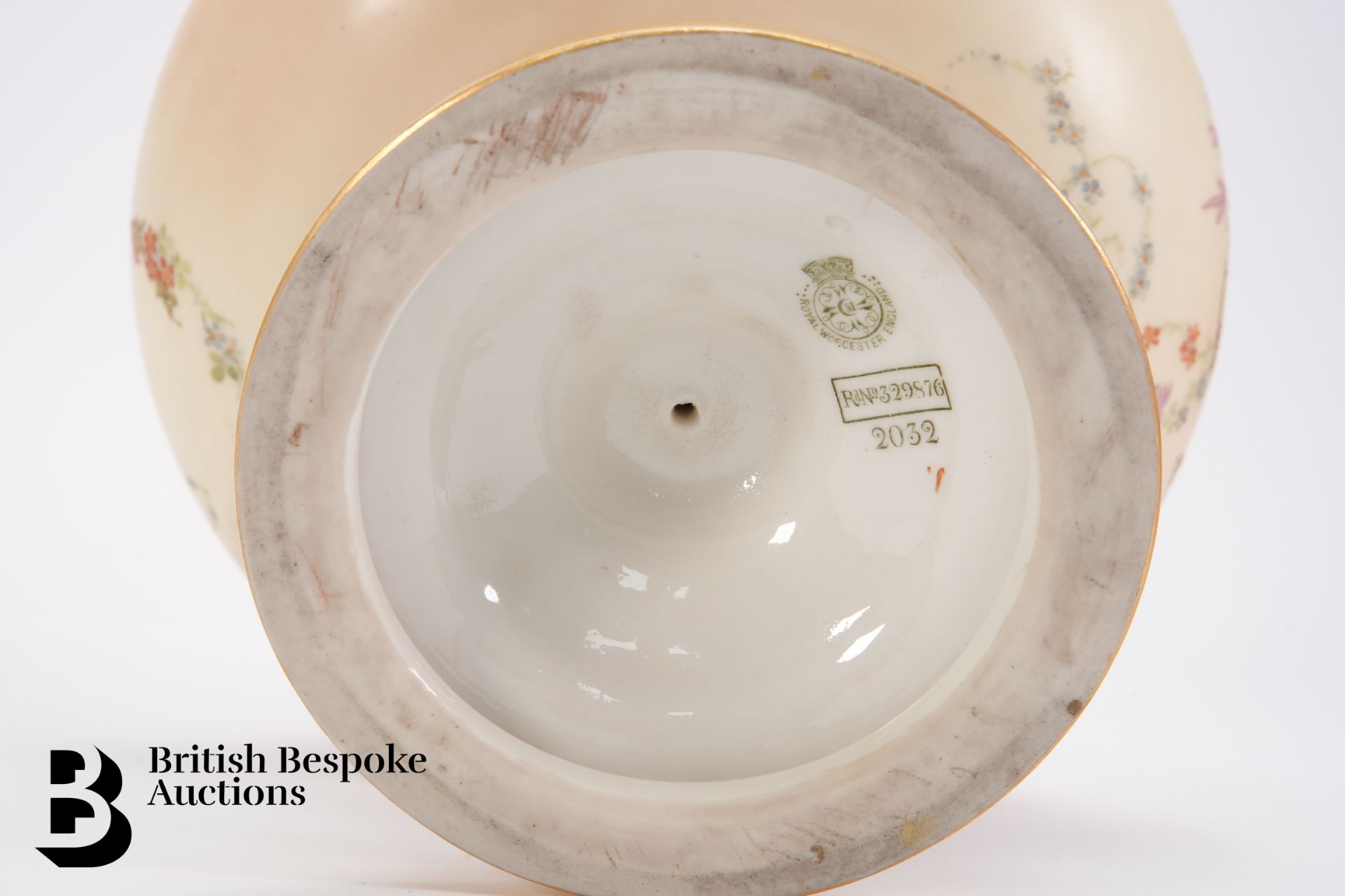 Royal Worcester Blush Ware Vase - Image 6 of 7