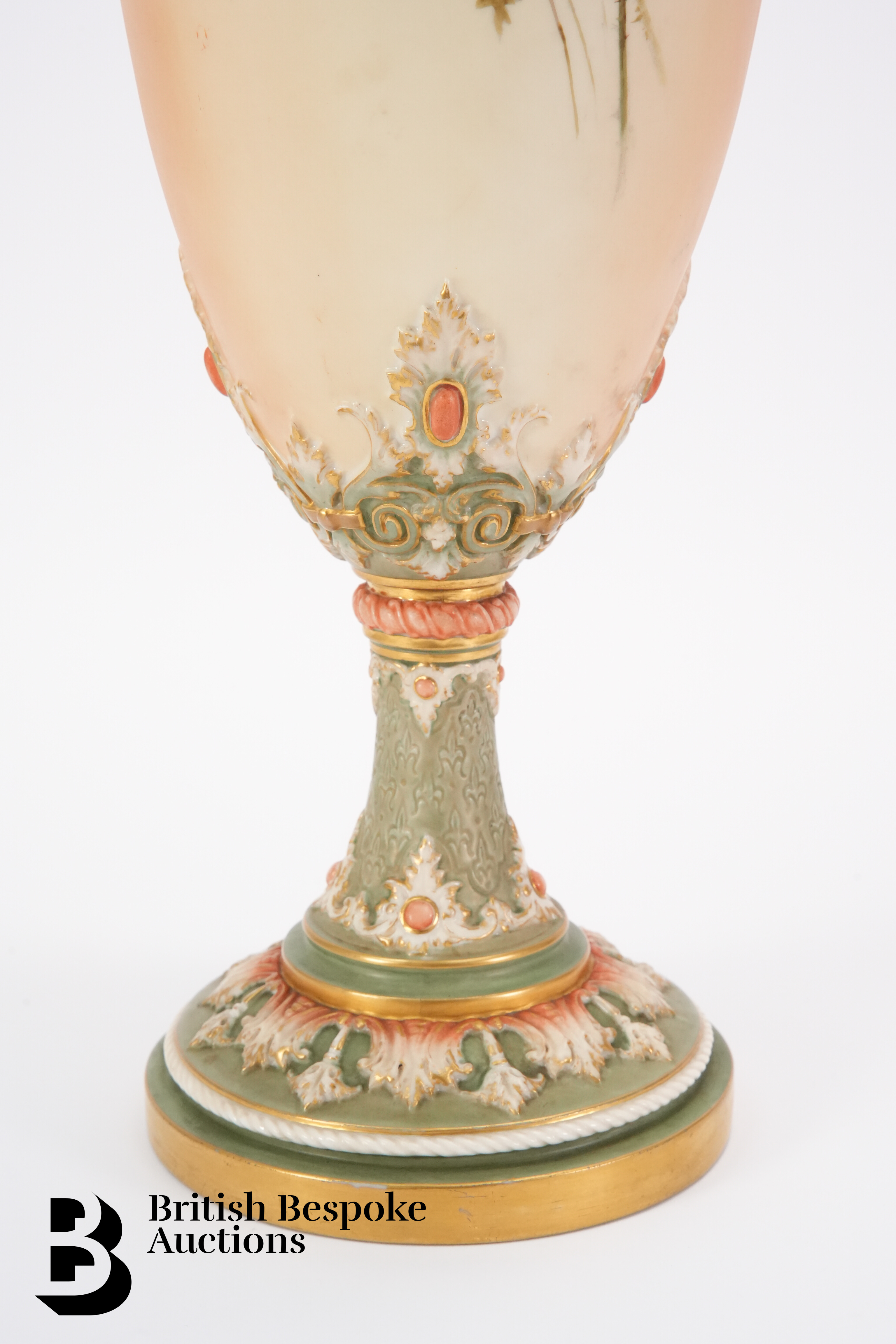 Substantial Royal Worcester Blush Ware Vase - Image 7 of 11