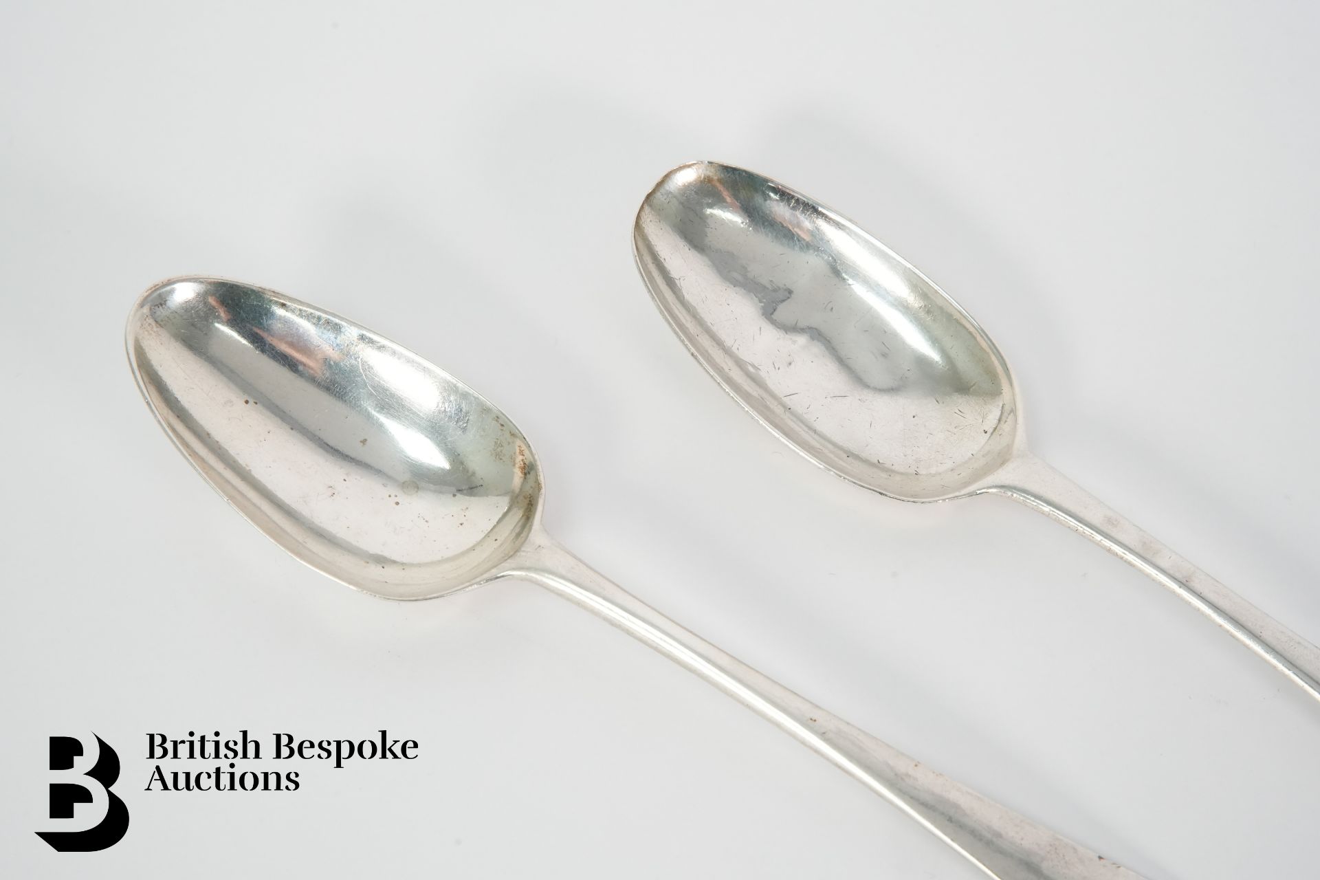 Two 18th Century Silver Tablespoons - Image 2 of 3