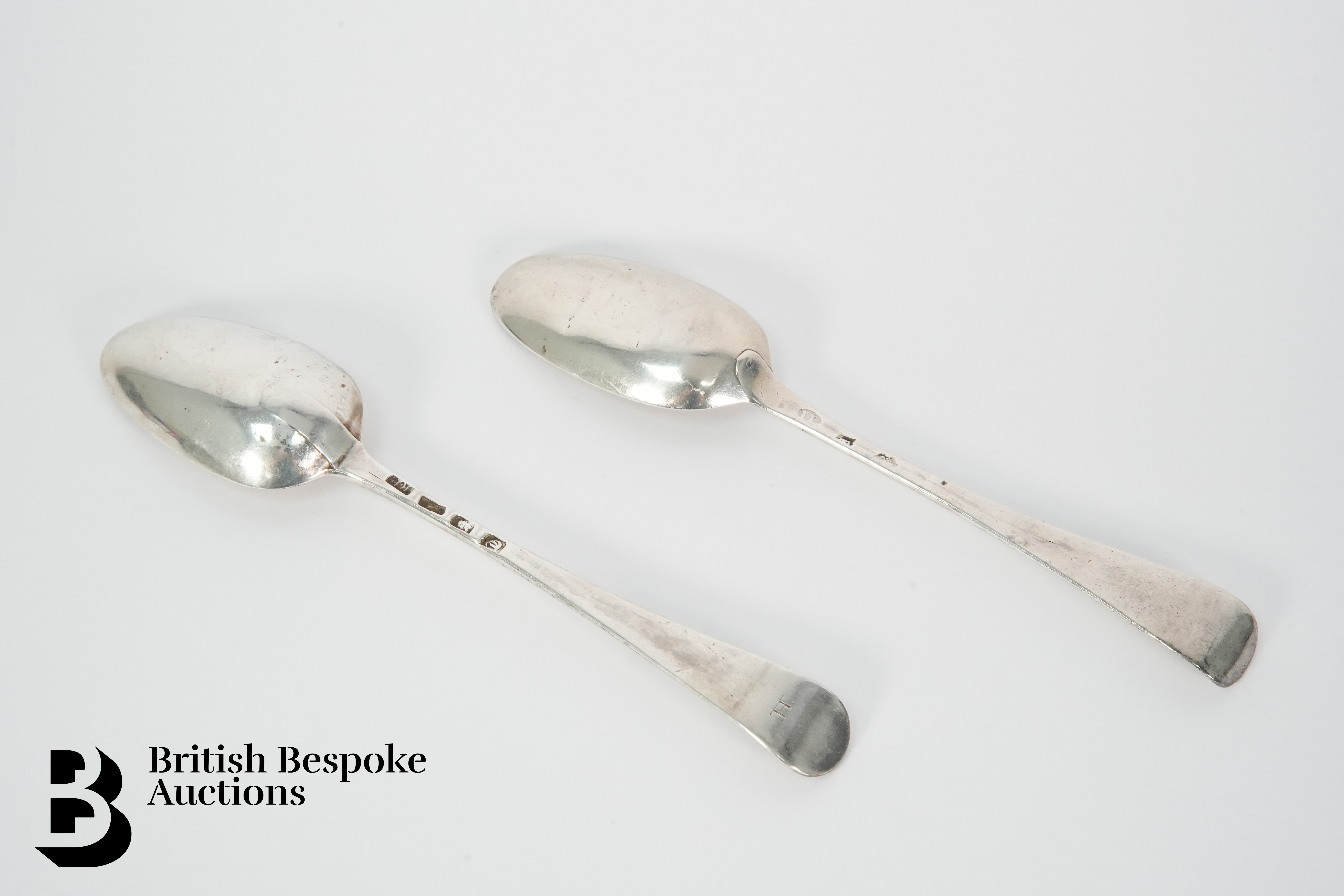 Two 18th Century Silver Tablespoons - Image 3 of 3