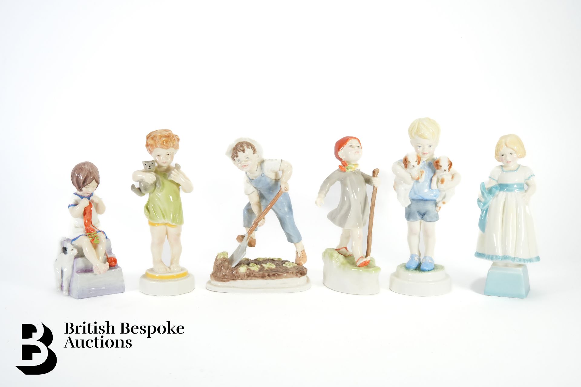 Royal Worcester Week Day Figurines