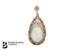 9ct Gold Opal Pendant