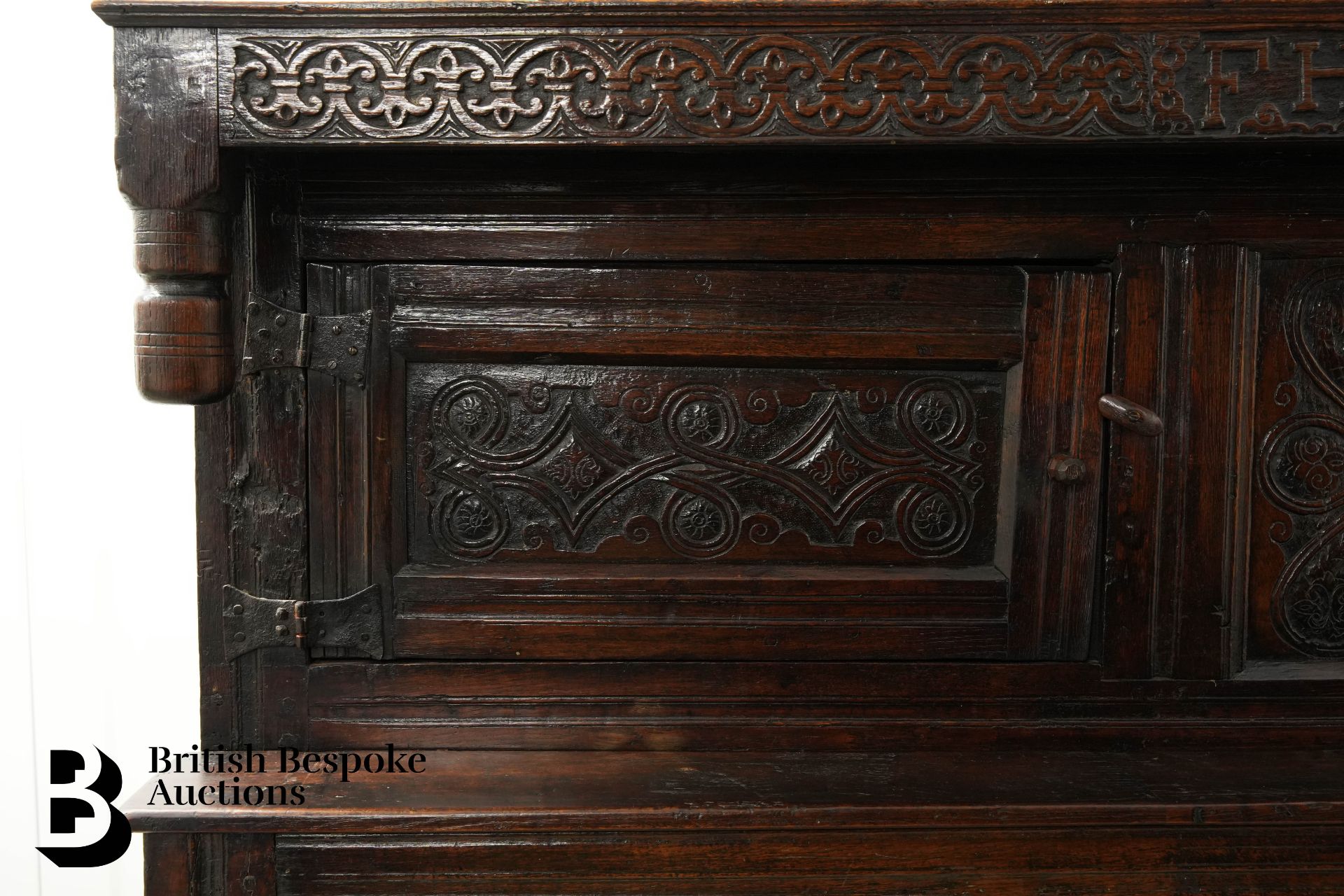 17th Century William III Oak Court Cupboard - Image 4 of 11