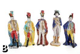 Five Italian Ceramic Figurines