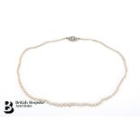 Set of Graduated Pearl Necklace