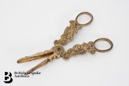 Pair of George IV Silver Grape Shears