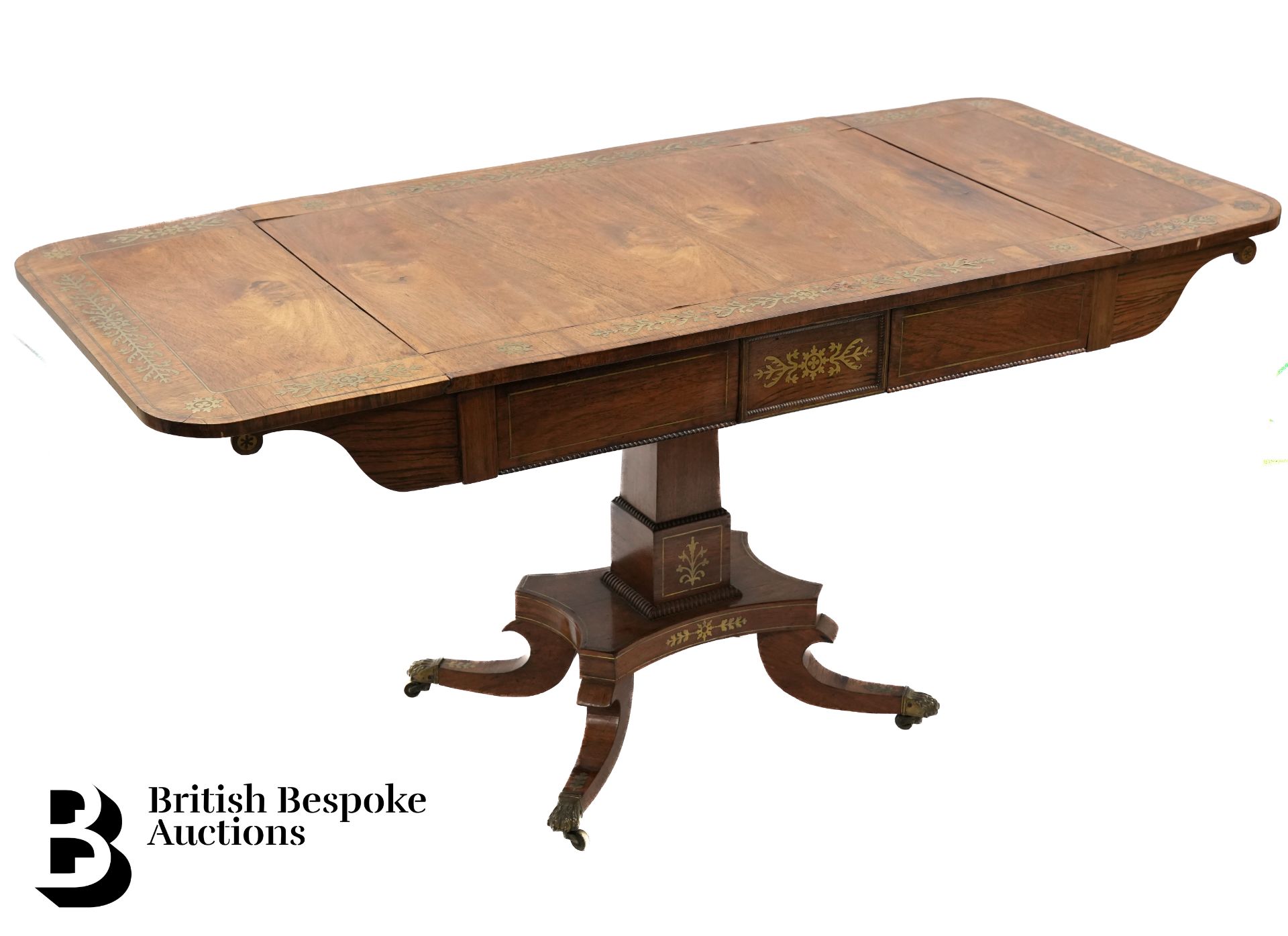 Regency Rosewood Sofa Table - Image 9 of 10