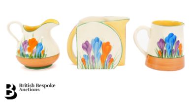 Clarice Cliff Autumn Crocus Jugs