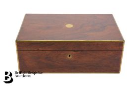 Victorian Rosewood Writing Box