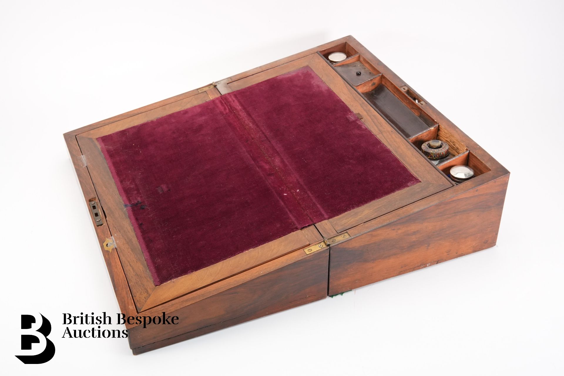 Victorian Rosewood Writing Box - Bild 3 aus 5