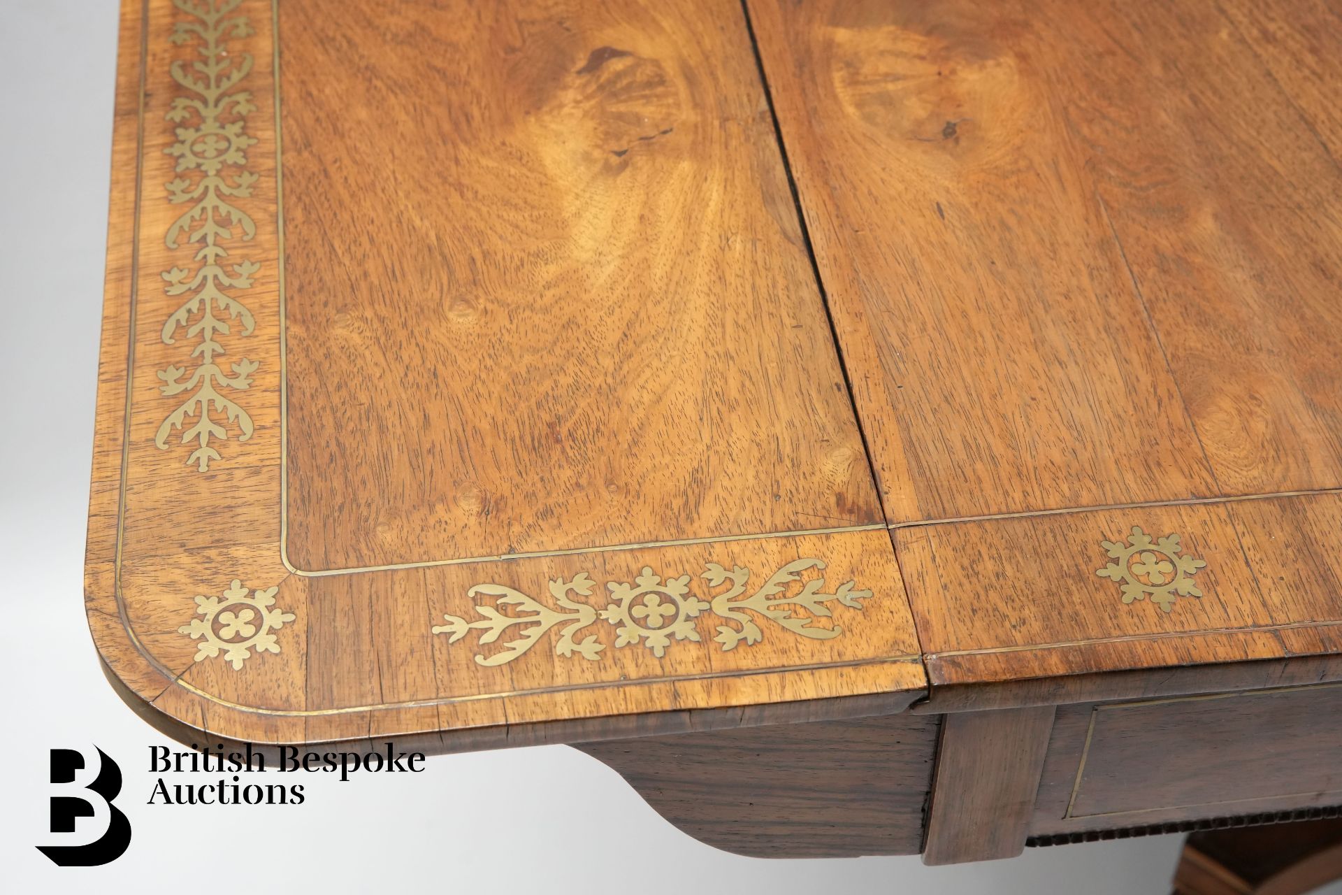 Regency Rosewood Sofa Table - Image 7 of 10
