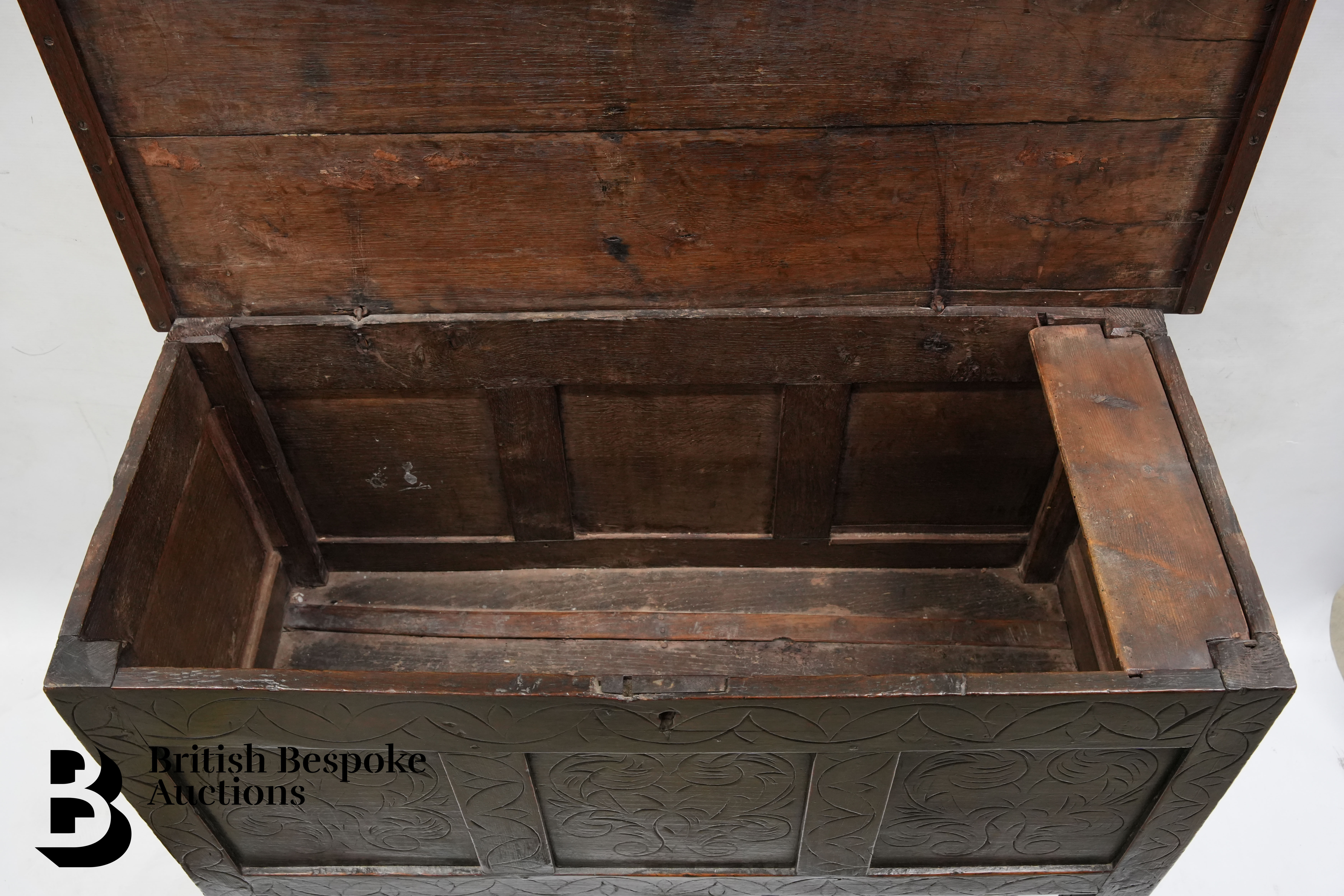 18th Century Oak Coffer - Image 7 of 7