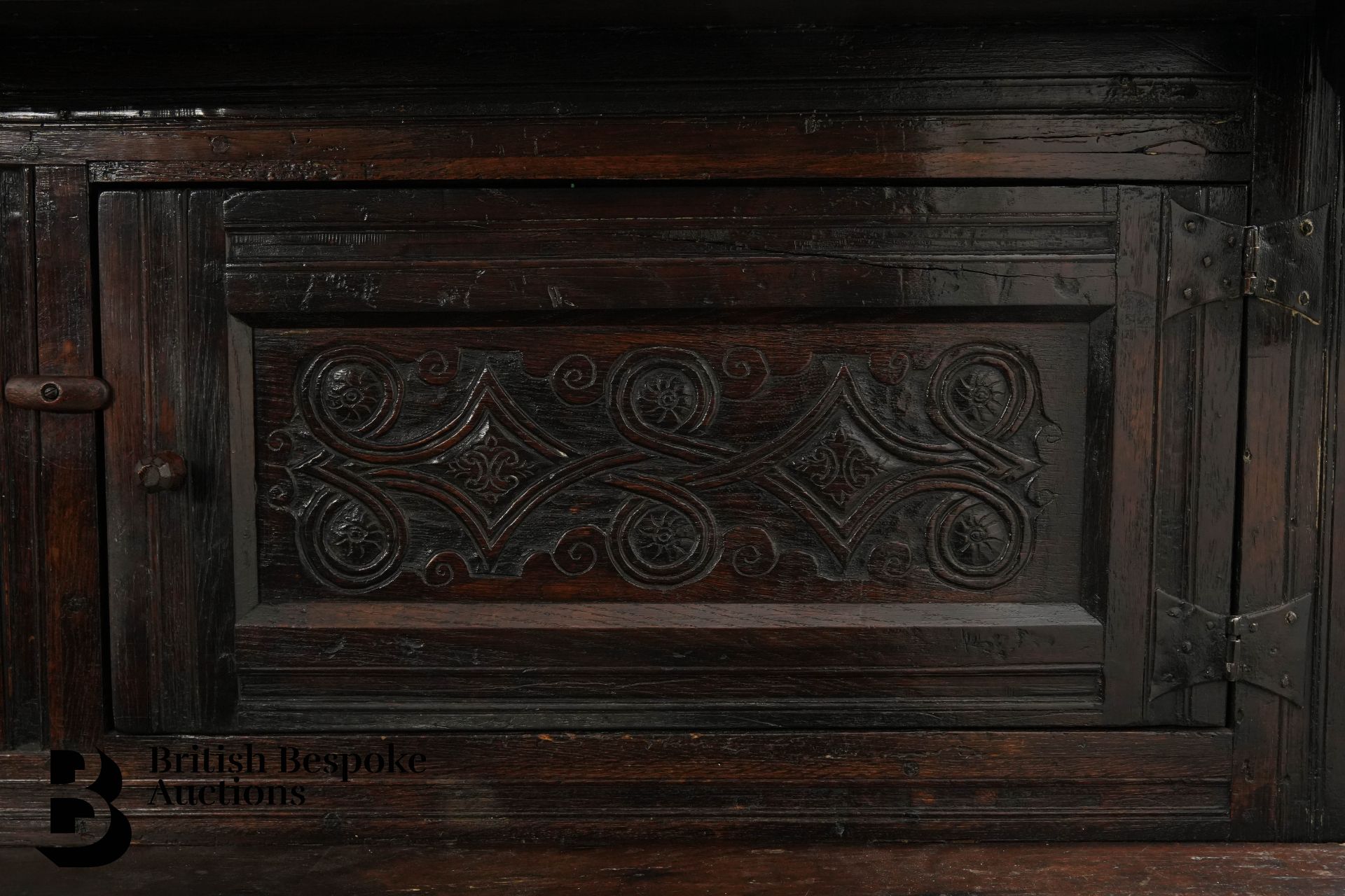 17th Century William III Oak Court Cupboard - Image 7 of 11