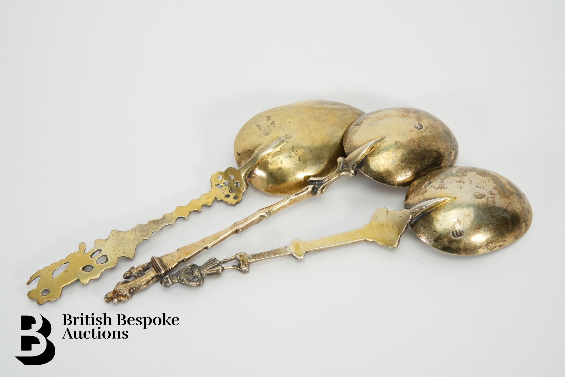 Three Silver Gilt Continental Spoons - Image 3 of 3