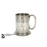 Victorian Silver Christening Mug