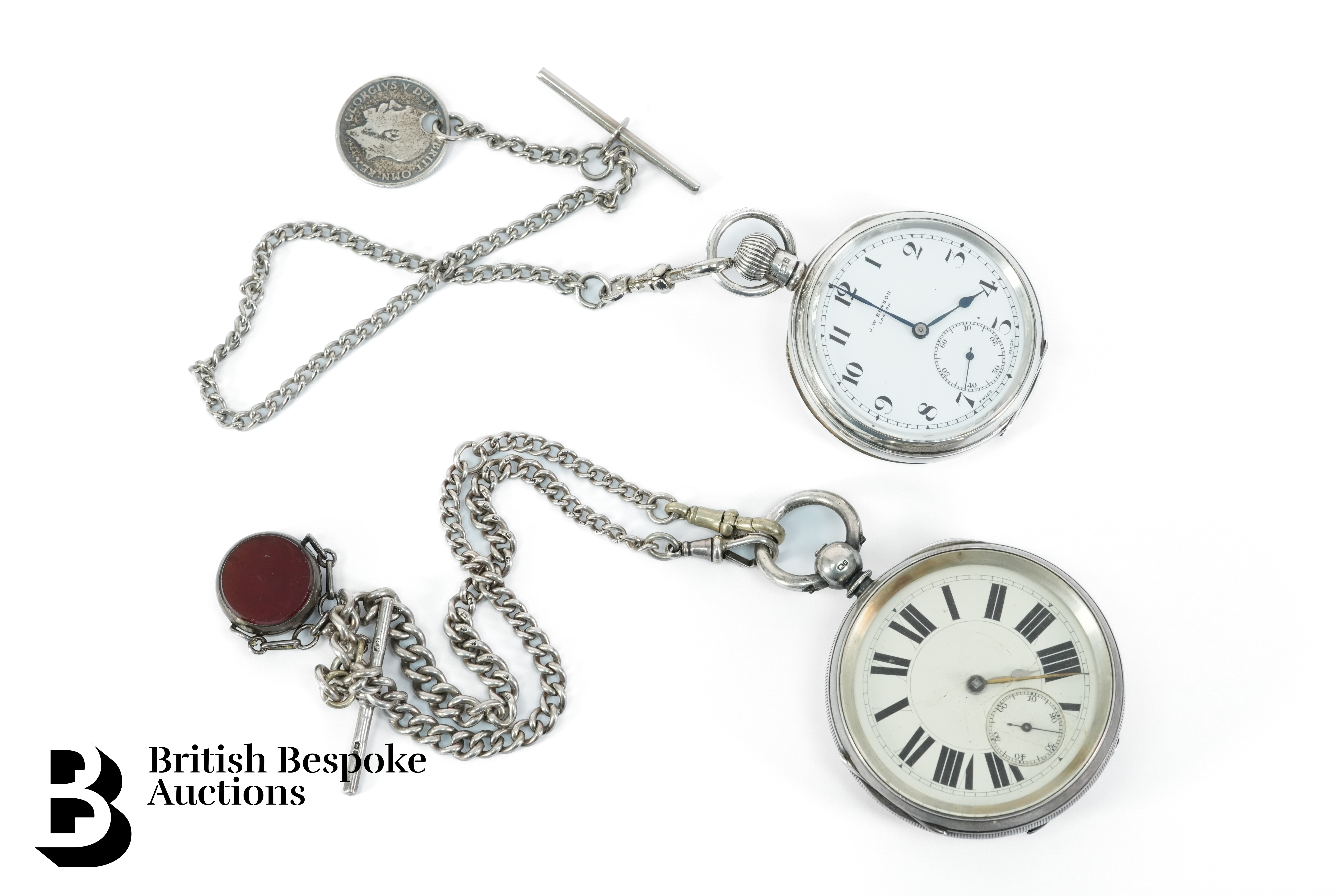 Victorian Silver Open Faced Pocket Watches