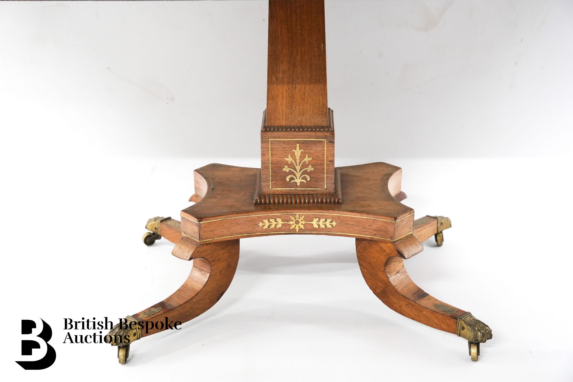 Regency Rosewood Sofa Table - Image 6 of 10