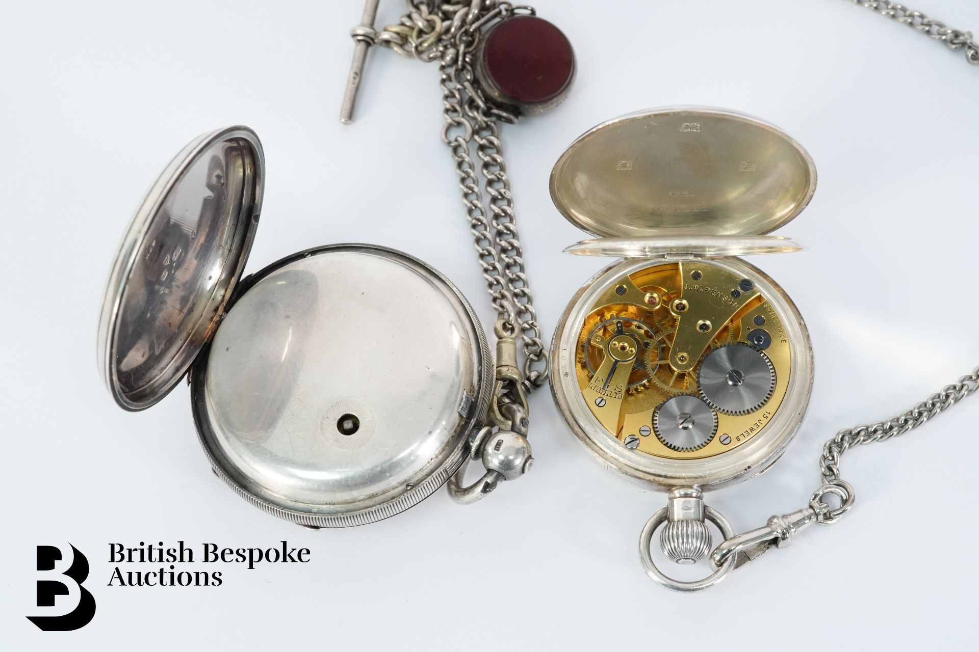 Victorian Silver Open Faced Pocket Watches - Image 5 of 5