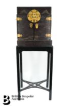 Chinese Black Lacquer Cabinet