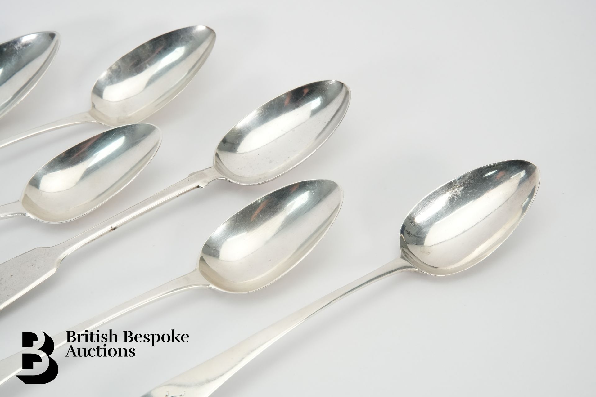 Six Silver Table Spoons - Image 2 of 5