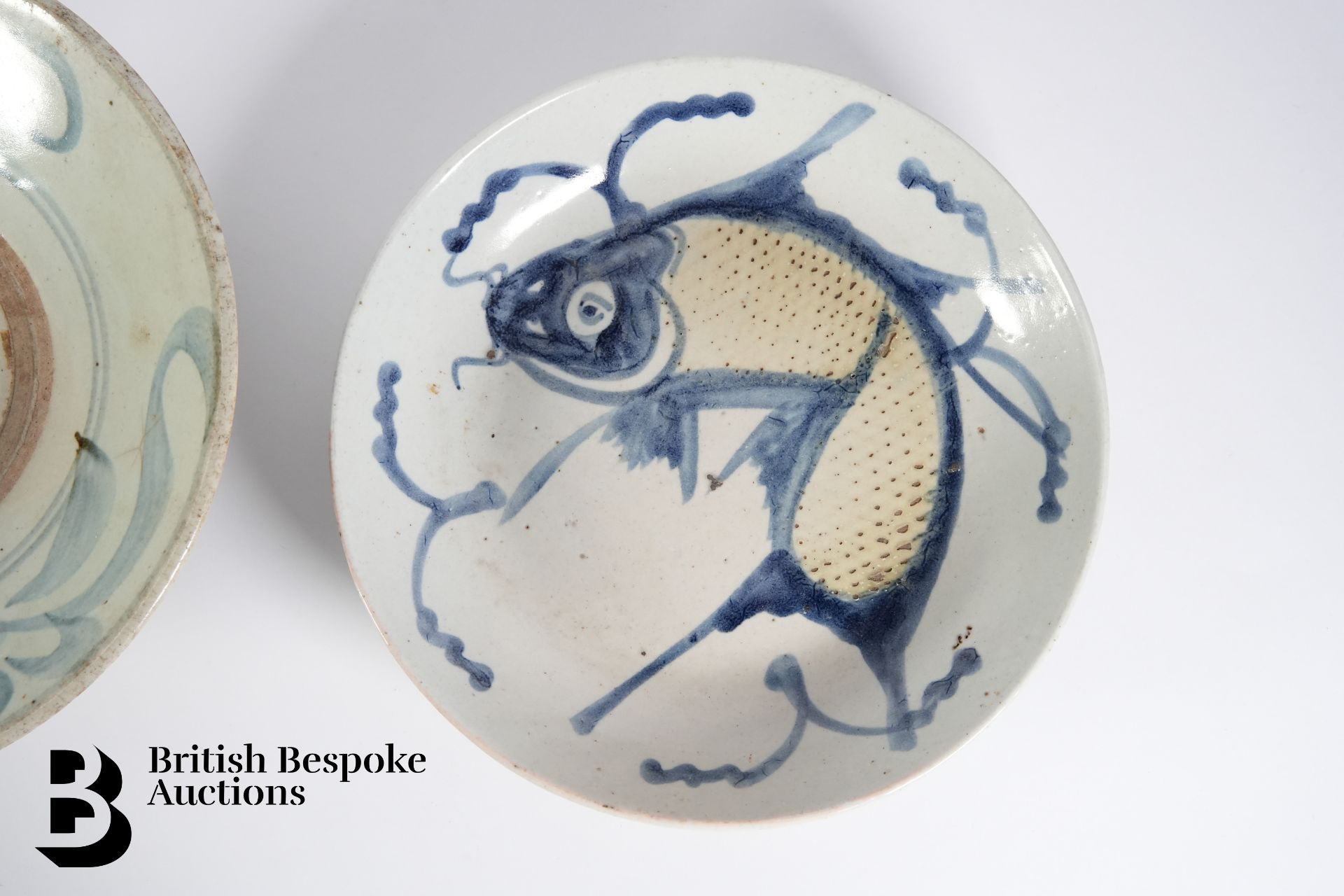Pair of Qing Fish Plates - Image 5 of 5