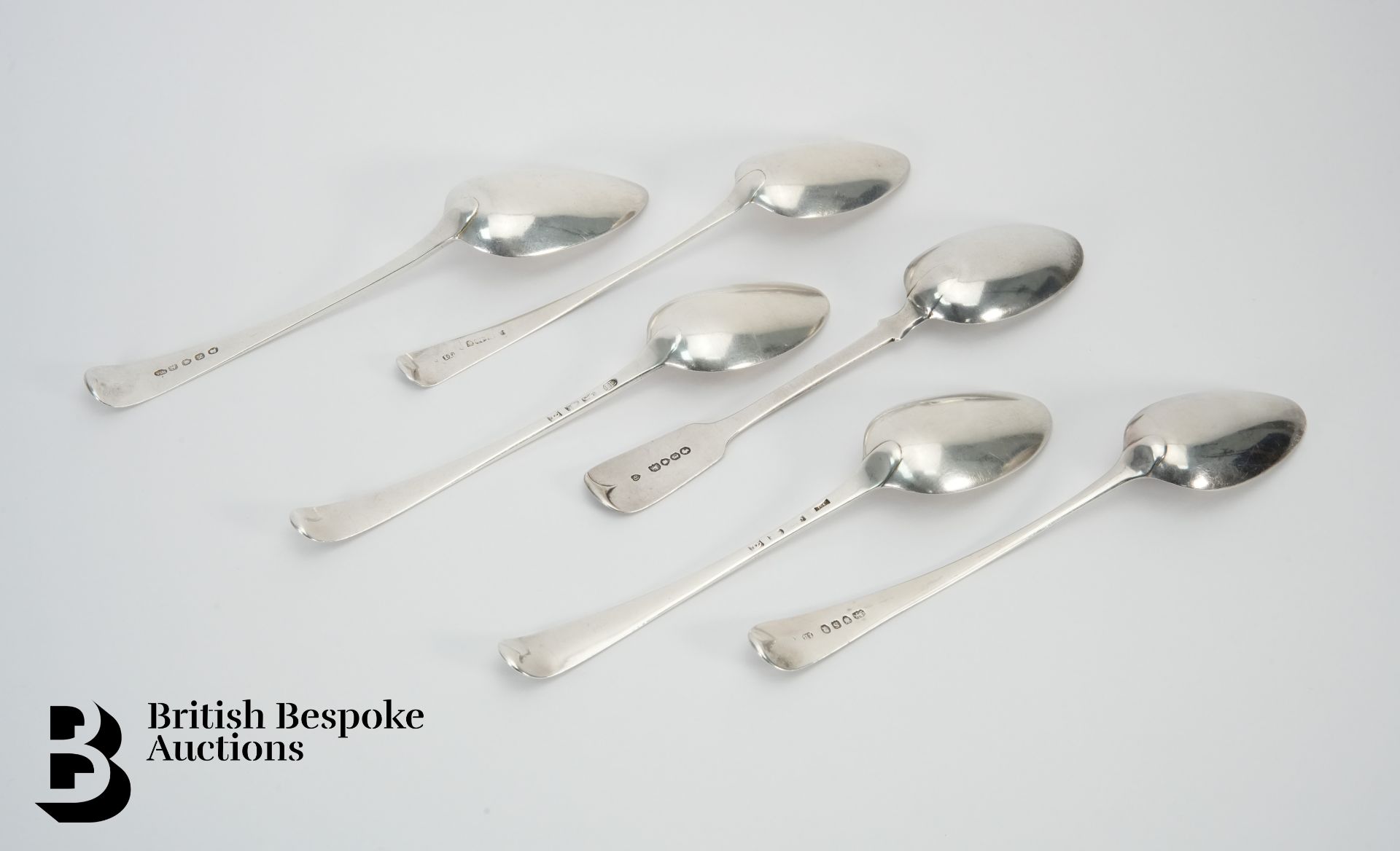 Six Silver Table Spoons - Image 5 of 5