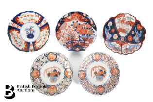 Five Japanese Imari Cabinet Plates