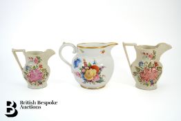 Two Cream Ware Jugs