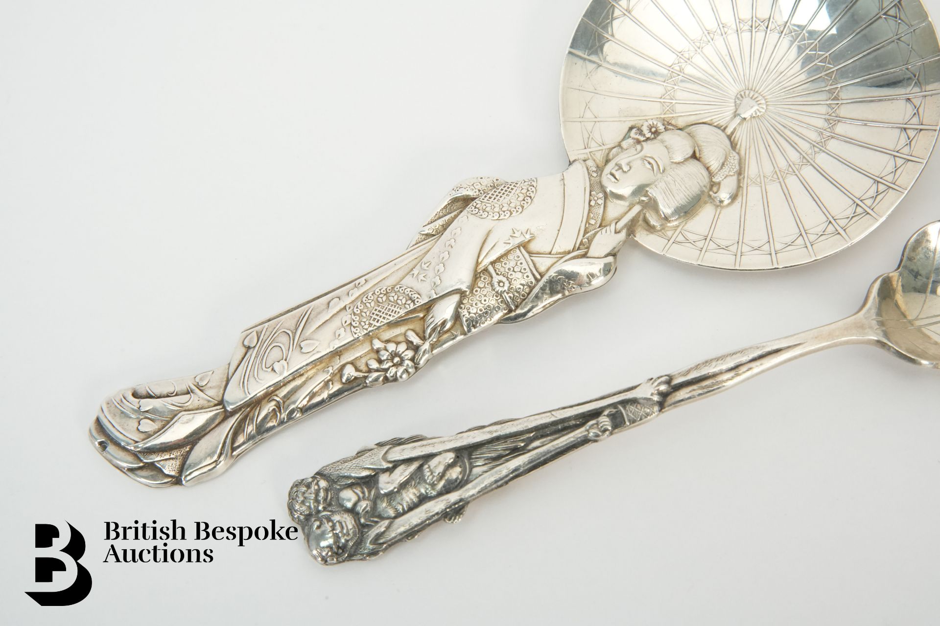 Japanese Silver Spoons - Image 2 of 3