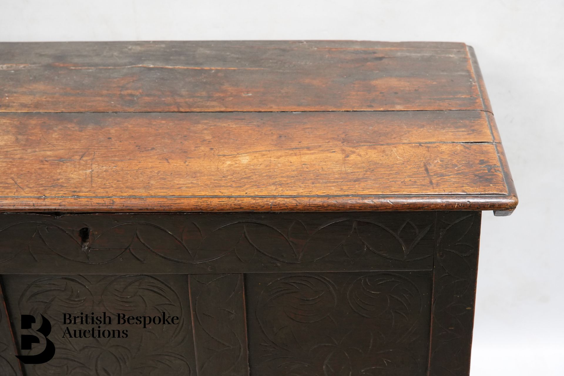 18th Century Oak Coffer - Image 4 of 7