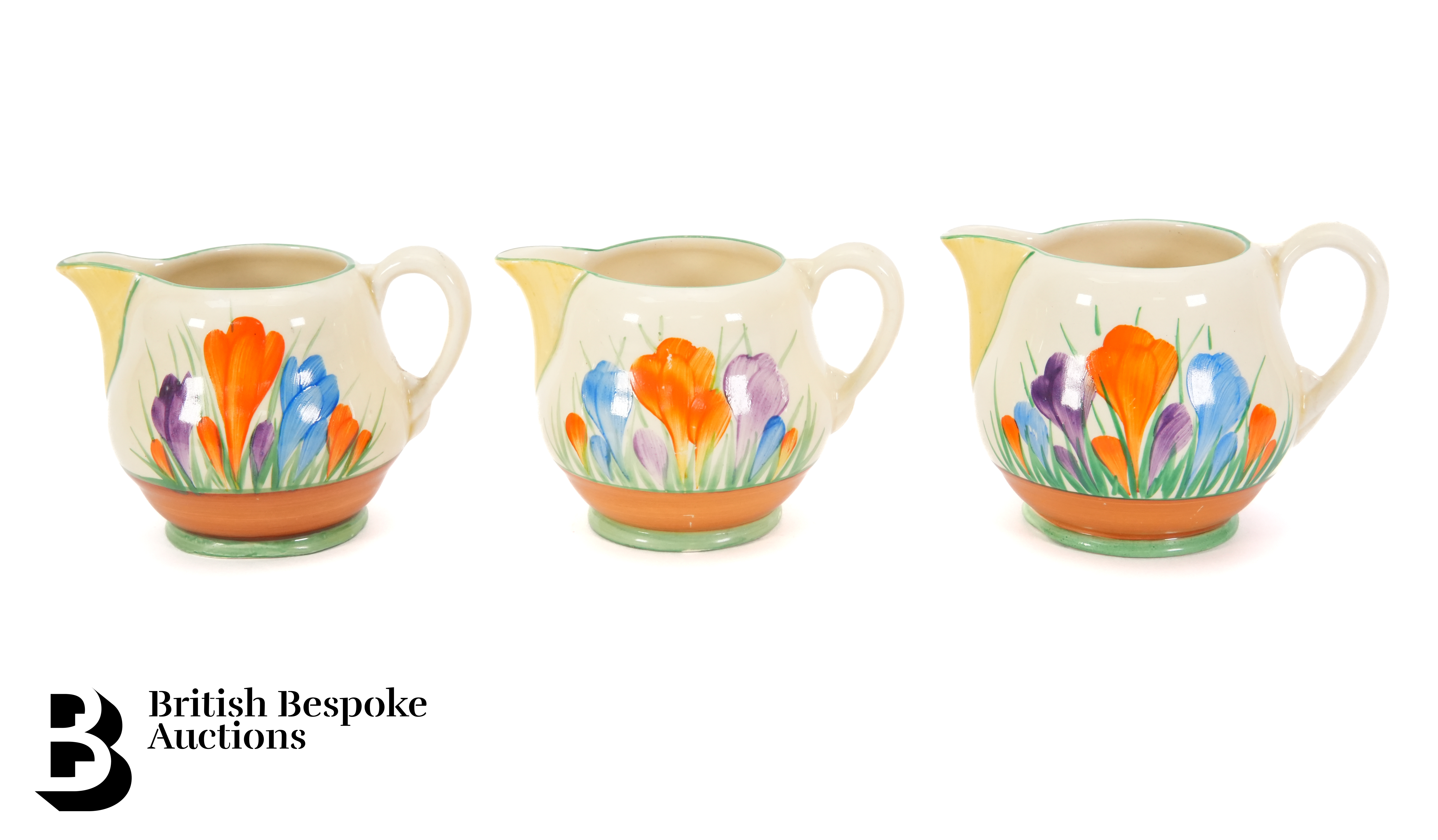 Three Clarice Cliff Jugs